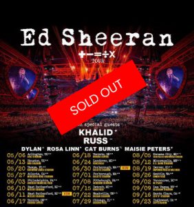 Ed Sheeran/Khalid - May 20th